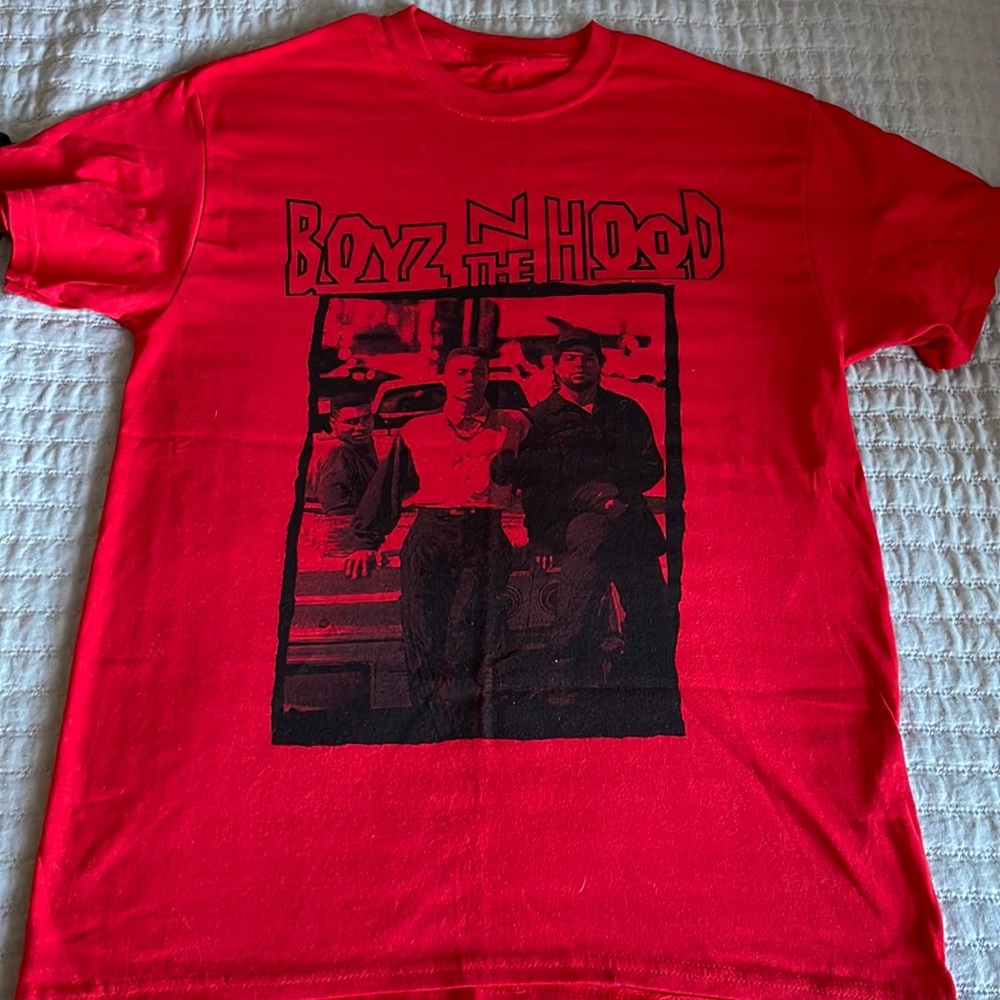 BRANDE NEW Red/ Black Boyz N The Hood graphic tee. Condition 10/10.